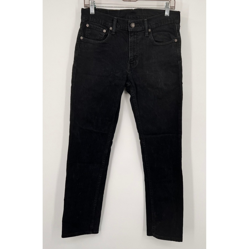 Levis 511 Slim Fit Jeans Mens 30x30 Faded Black Denim